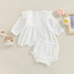 Baby Girl Casual Outfit - white