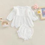 Baby Girl Casual Outfit - white