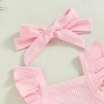 Summer Knit Bodysuit & Shorts-pink