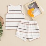 Striped Sleeveless Outfit